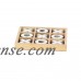 Decmode 2 x 10 inch rustic Décor mango wood and aluminum tic tac toe decorative box, off white   566922973